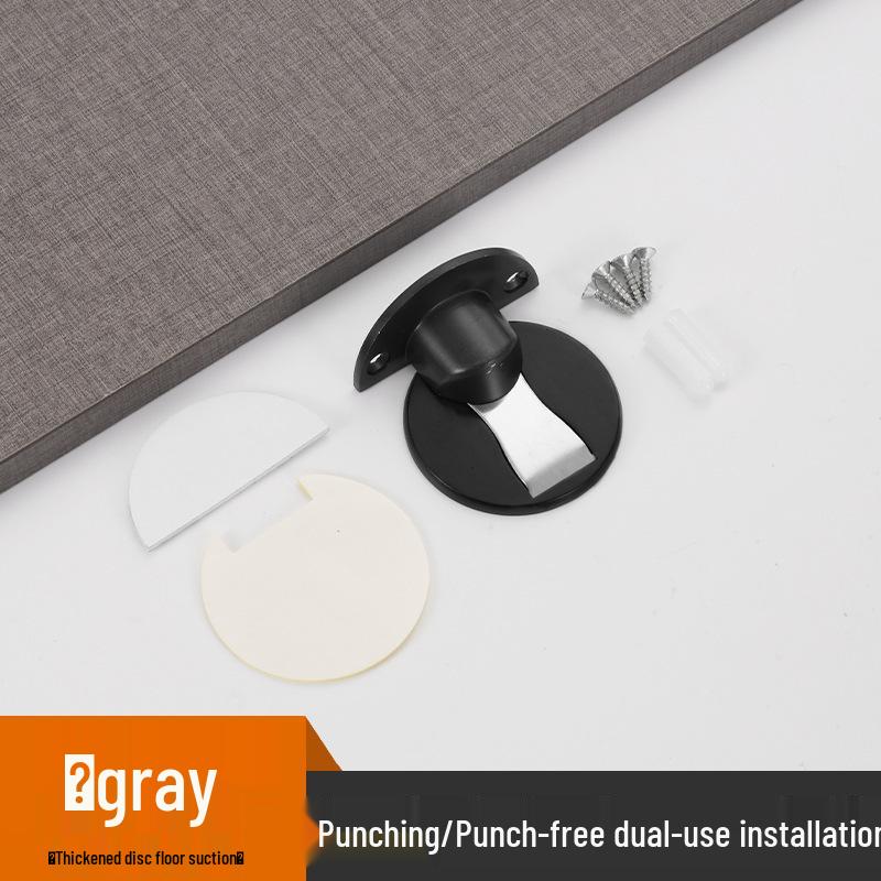 304 Edelstahl Magnetischer Türstopper, Bohrlos und Winddicht, Versteckter Zinklegierung Bodenmontage Schließer.
