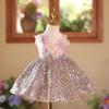 Girls' High-End Sequin Formal Dress - Light Luxury Birthday & Piano Performance Puffy Skirt
