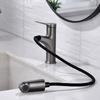 Gray Pull-out Basin Faucet Universal Expansion Hot And Cold Mixed Water Sink Tap Household Bathroom Cabinet Wash Faucet