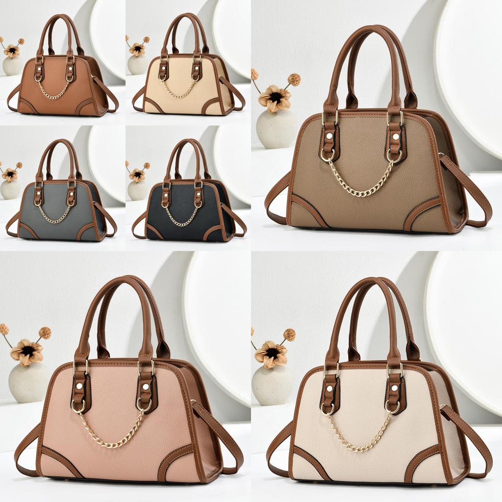 Vintage Pu Shell Shape Handbag With Zipper Pocket For Daily Use Womens Fashion