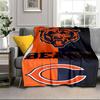 Chicago Bears  Portable Blanket/Soft Blanket Bedding Blanket Suitable for Travel Camping Living Rooms Offices Sofas Fan Gifts