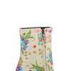 Fashion Women's New Autumn and Winter Pointed Embroidery Fabric Surface Flower Wolf Teeth High Heels Plus Zipper and Calf Short Boots