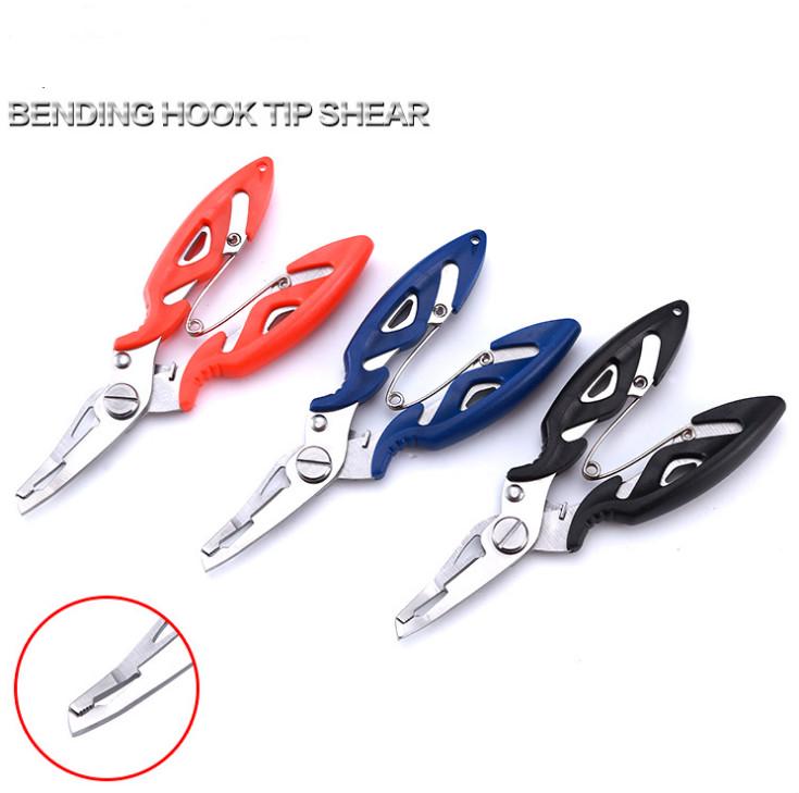 1PC Multifunctional Stainless Steel Fishing Pliers Split Ring Scissors Wire Line Cutter Hook Remover