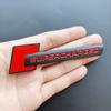 3D Metaal Supercharged Embleem Badge Sticker Auto Sticker Voor Audi Q7 S Line A6 C6 A8 D4 S4 B8 S6 C5 V6 Supercharged Logo Accessoires