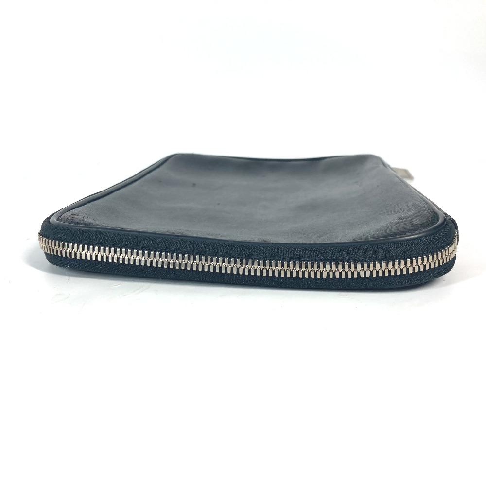 Dior logo Trotter clutch bag bag Pouch PVC Black