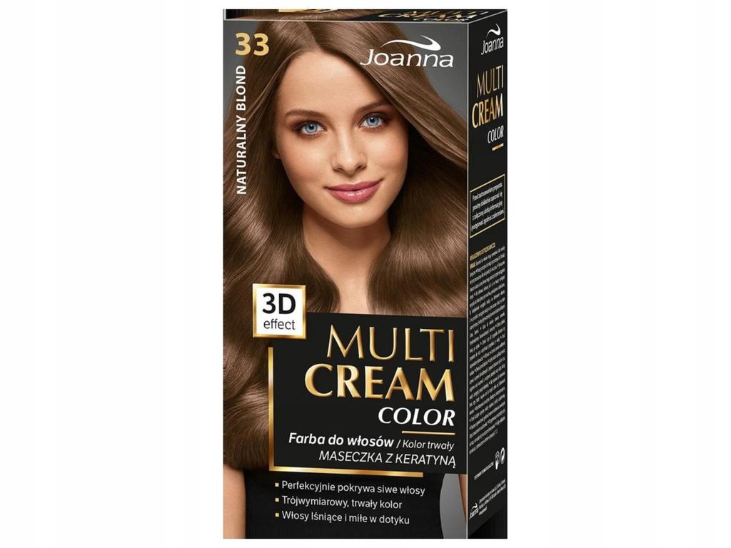 Joanna Multi Cream Color Haarfarbe, Nein. 33 Natürliches Blond 1 Stück
