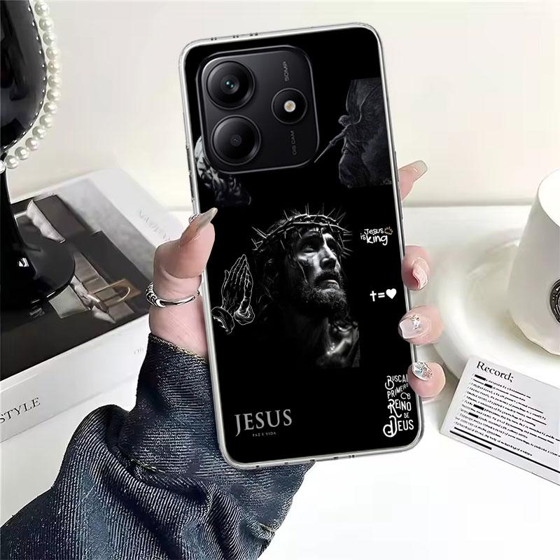 

Jesus Bible Soft Phone Case For Xiaomi Redmi Note 15 14 14S 13 12 Pro Plus 12S 11 11S 11E 10 10S 11T 5G Fundas Coque Redmi Note Redmi Note 11E Pro