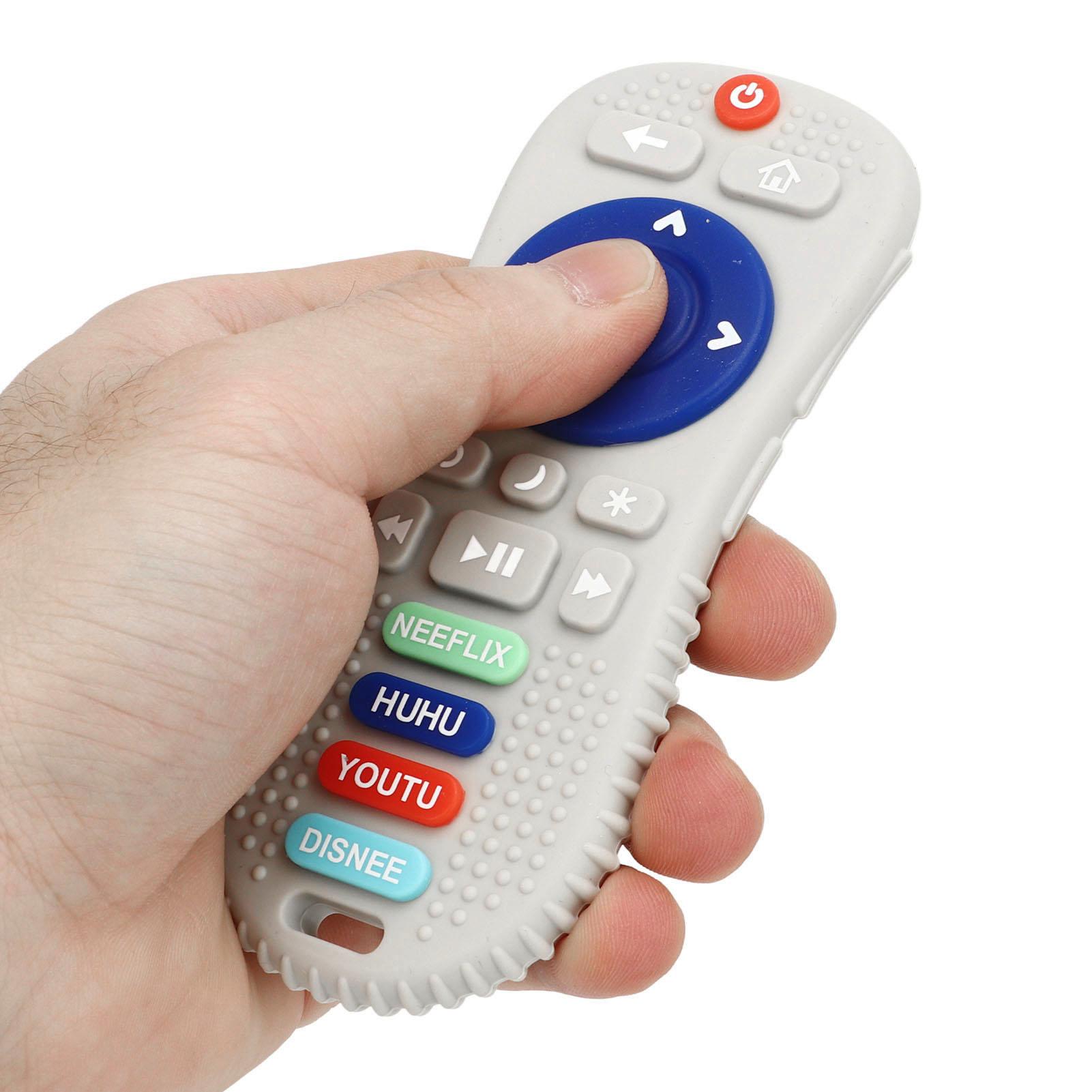 Remote Control Shape Baby Teether Toys Simulation Comfortable Soft Silicone Baby Teething Toy for Infant Toddlers
