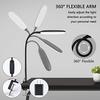 Lampe De Bureau - NovoLido - 10W - Flexible 360° - 3 Modes De Couleur - Gradation Continue