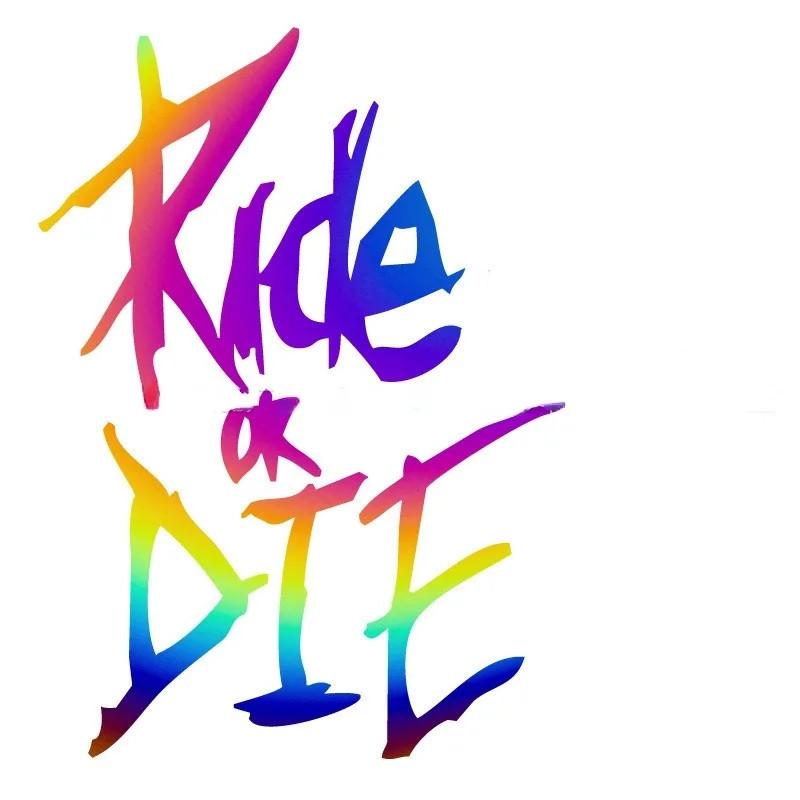 Motorcycle Sticker RIDE OR DIE Helmet Decals Stickers Car Refit Creative Body Decoration Decals Waterproof Bumper Sticker