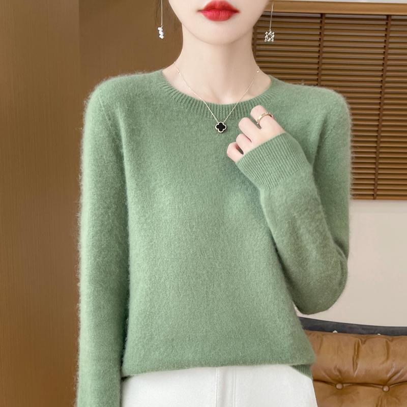 Women Sweater 100% Wool MODERN NEW SAGA Knit Pullover O-neck Thin Spring Autumn Jumpers Female Knit Tops