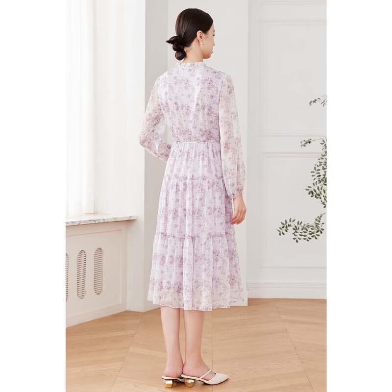 JESSIE Floral Chiffon Ruffle Dress