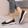 Shallow mouth mother shoes women's new one-pedal flat shoes medium and old non-slip soft-soled walking shoes single shoes