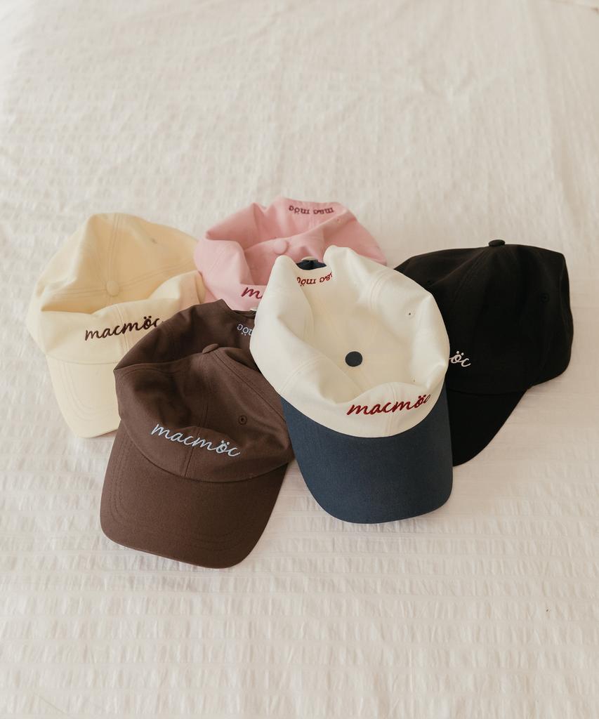Makeumokeu Nuller_Logo Embroidered Cotton Ball Cap_7Colors