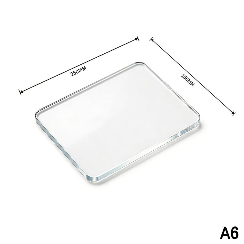 Clear Acrylic Coasters with Groove Design 6 Pack Non-Spill Cup Mats for Home Coffee Table Bar Counter Decor