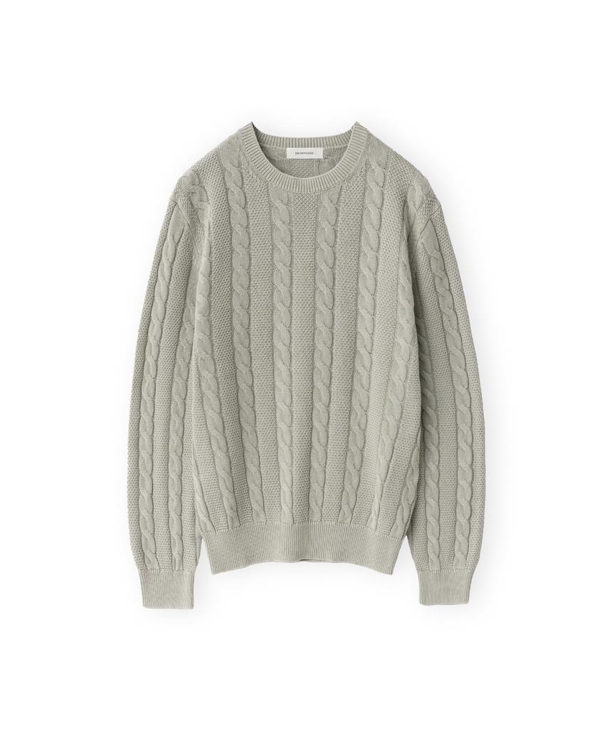 Beulaunyadeu Washed Cable Knit, Stone