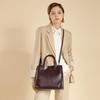 Vintage Top Layer Pittot Bag Spring/Summer Crossbody Bag Large Capacity Bucket Shoulder Leather Handbag