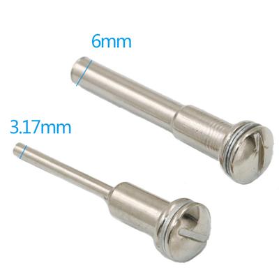 Mandril de acero de 3,17/6MM, vástago de tornillo, rueda de corte Dremel para herramienta rotativa, hoja de molienda eléctrica, biela, mandriles, barra de extensión de disco de corte