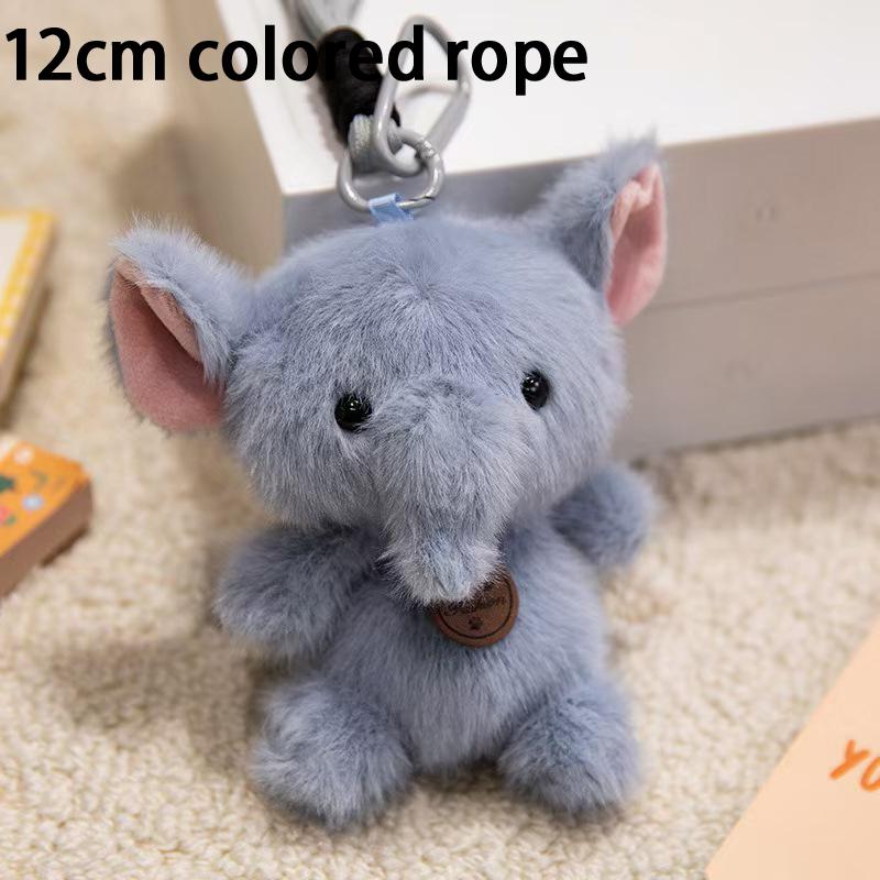 Animal Plush Pendants Cartoon Panda Sloth Pig Dinosaur Toys Cute Keychains Bag Decorations Car Interior Decorations