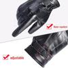 Men's and Women's Winter Touch Screen Leather Gloves... Thick, Warm, Windproof, and Velvet Lined for Riding Motorcycles and Outdoor Activities.