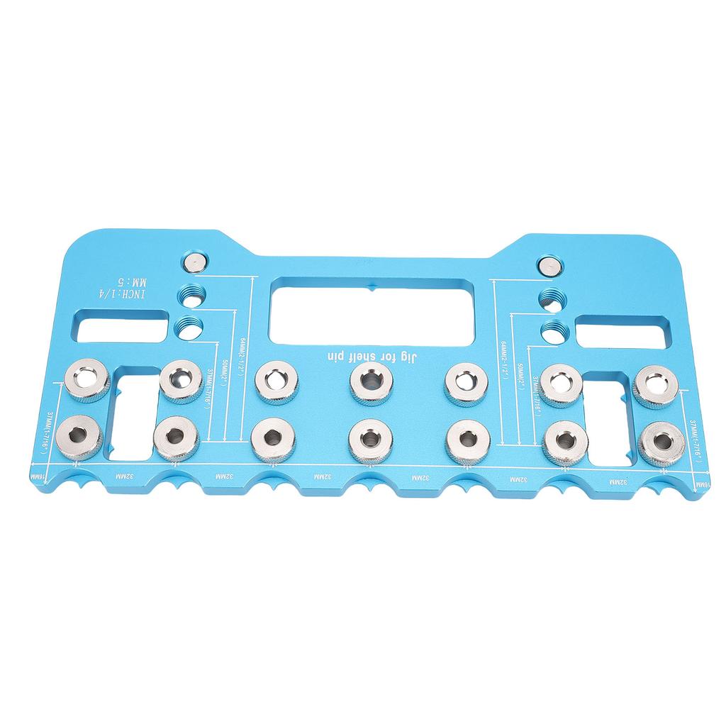 Shelf Pin Drilling Jig 64 128 192mm Handle Hole Spacing Aluminum Alloy Adjustable Cabinet Handle Install Template for
