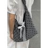 Casual Large-capacity Bag, Fashionable Polka Dot Single-shoulder Bag, Versatile Commuter Tote Bag