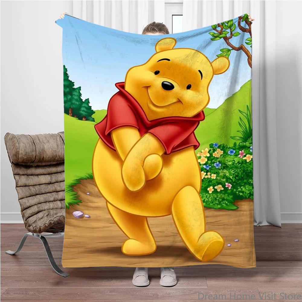 Disney lilo and stitch Super Mario Pikachu Soft Fluffy Throw Flannel Blanket Kid Adult Sofa Break Bed Blanket Cover Travel Gifts