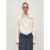 Longmei Women's High Neck Long Sleeve Top - Early Spring 2026 VKC Style, Simple Commute, Half-Open Collar Shirt