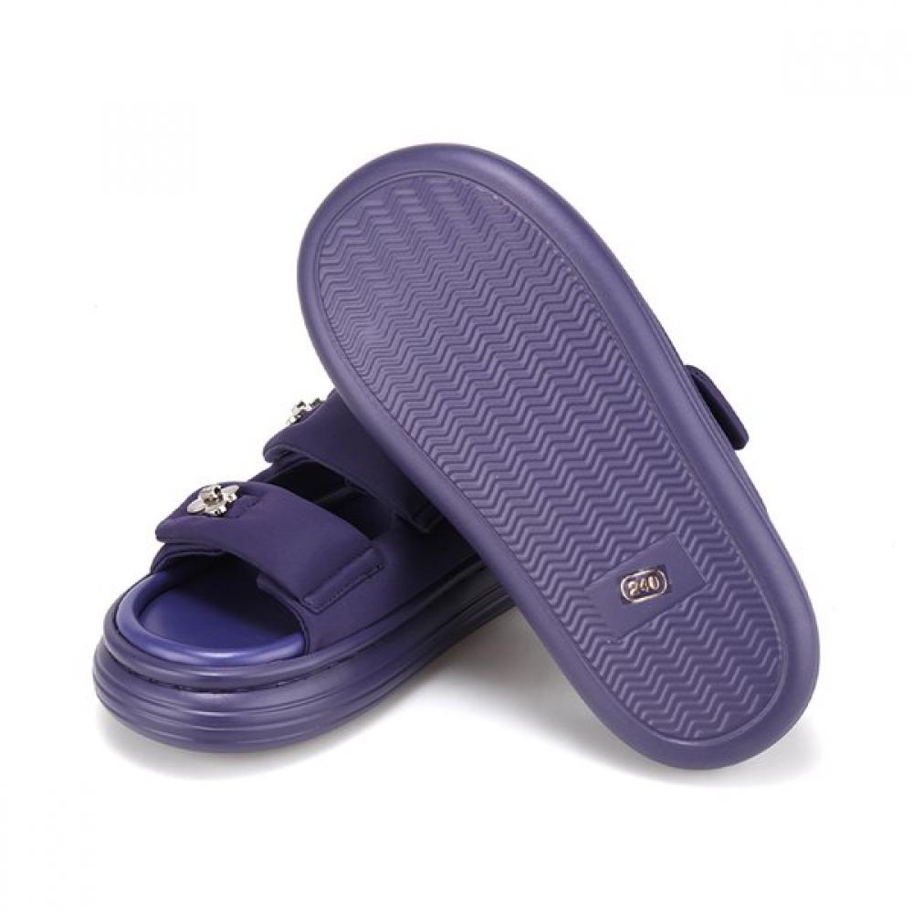 BARBARA Women Bumper Shape Mold Padding Cushion Sandals 3 Colors Bbj363