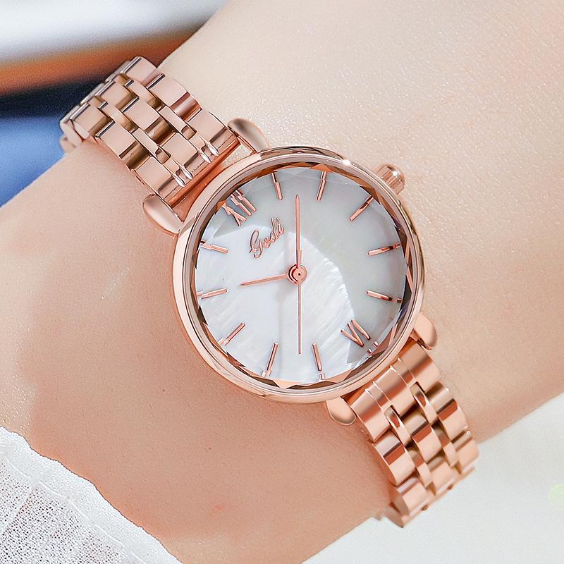 

Fashion High-Value Steel Belt Quartz Watch Women S Light Luxury High-End Small Plate Stainless Steel Waterproof Watch