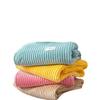 Japanese Striped Flannel Fleece Blanket - Solid & Snowflake Velvet, Customizable Office Air Conditioning Blanket