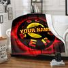 1PC Sc Bern Custom Name Patterned Flannel Blanket Suitable For All Seasons For Home Decor Warmth And Comfort Gifts Holiday Present