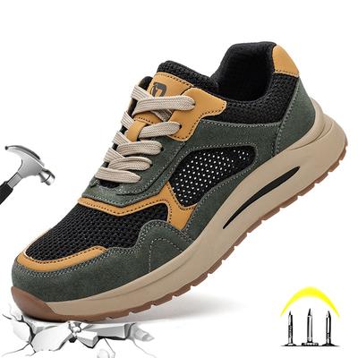 Nuove scarpe antinfortunistiche estive casual da uomo, in rete, leggere e traspiranti, antiforatura, antiscivolo, da lavoro, per uomo