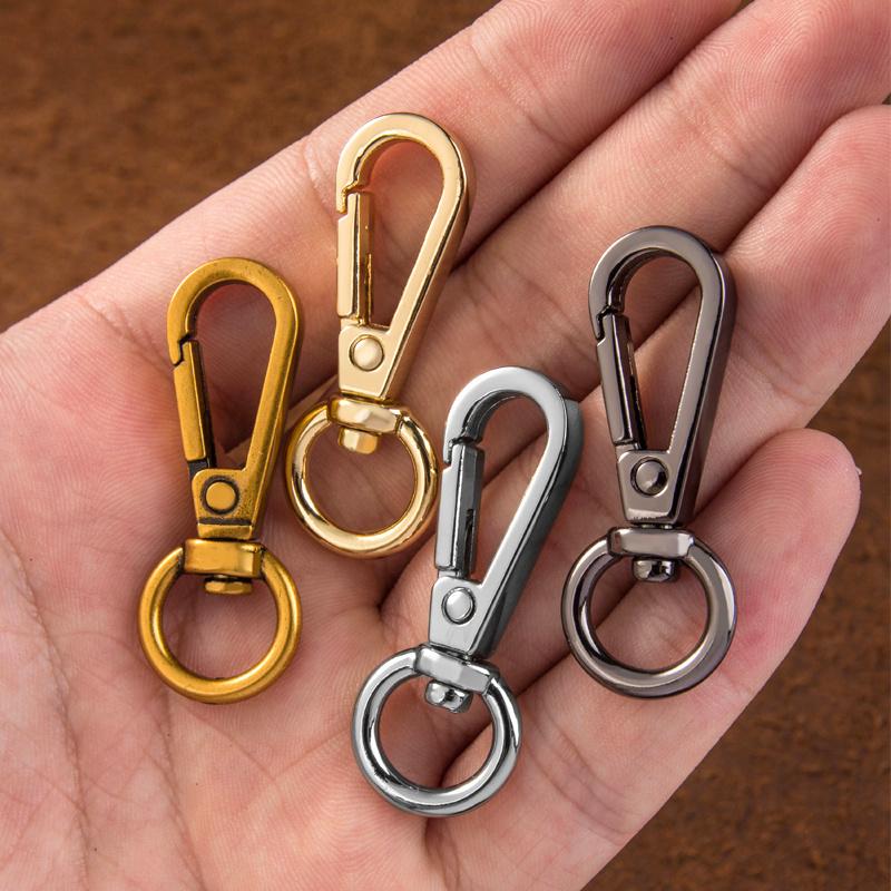 

10Pcs Swivel Lobster Clasps, Classic Swivel Trigger Snap Hooks, Push Gate Snap Hook Bag Clips for Lanyard DIY Outdoor Keychain 10pcs бронзовий