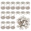 NICENEEDED 250 Pcs Round Dome Rivets, 10 Mm Claw Nailheads Spots Stud, Silver Head Spike Prong Nail Punk Rock Nailheads Claw Beads for DIY Clothes