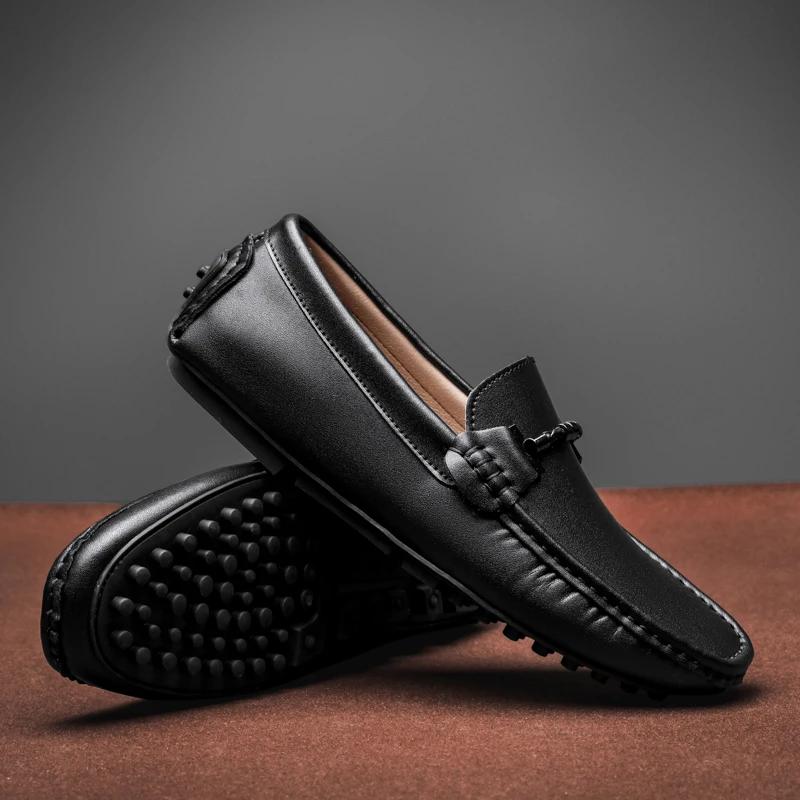 Pantofi Bărbați Italieni Noi Casual Retro Slip on Formal Bărbați Mocasini Mocasini Piele Moale Pantofi de Condus Pantofi de Barcă Ușori
