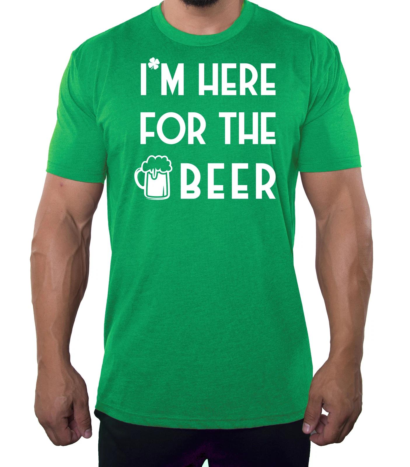 

St Patrick s Day T-Shirts, Graphic T-Shirts - Here For The Beer S