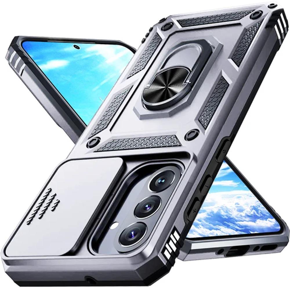 Rugged Military Grade Anti-Drop Case For Samsung Galaxy S26 S25 S24 S23 S22 Ultra Plus Car Magnetic Ring Stands Protective Cover