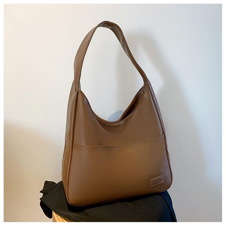 Dámská retro taška tote s velkou kapacitou - Jednoduchá ležérní taška přes rameno pro vysokoškolské studentky