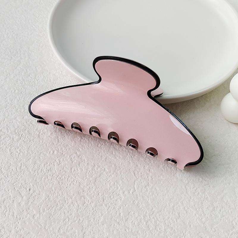 Elegant Multi-Color Acetate Hair Clip - Jelly Shark Grip for Women