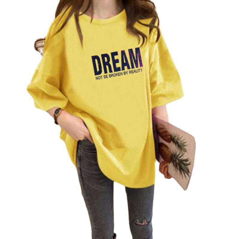 2025 Summer Korean Style Women's Plus Size Trendy Casual Short Sleeve T-shirt