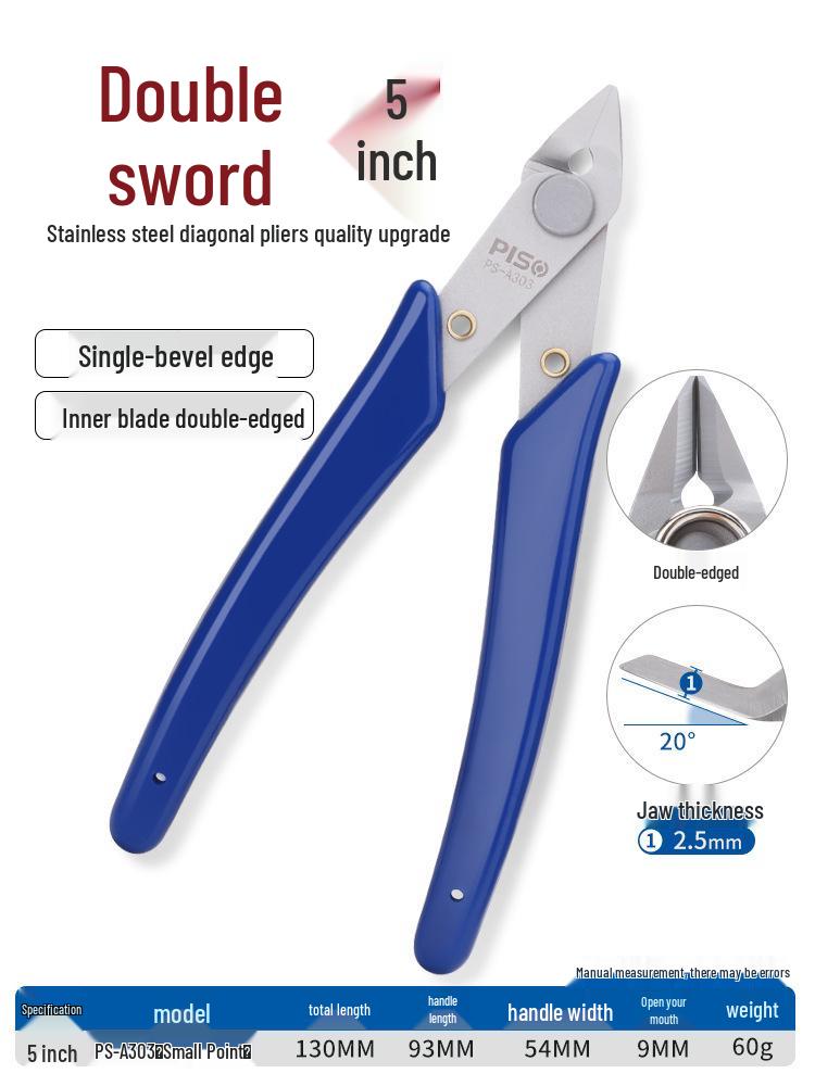 High Hardness Chrome Vanadium Alloy Steel Pliers: Water Mouth, Cutting, Wire, Side, Diagonal Cutters for Industrial Use.