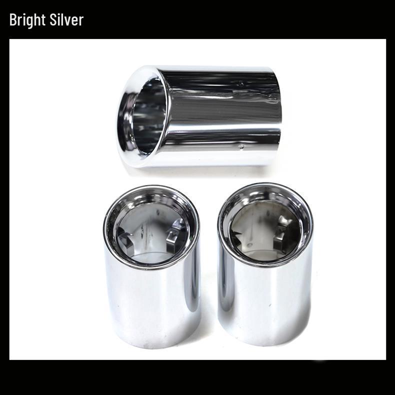 Black Round Tailpipe Cover for BMW X3/X4 G01/G02 - No Damage Installation