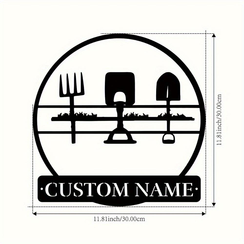 

Custom Metal Wall Art, Personalized Garden Decor, Family Name Sign, Indoor Outdoor Rustic Home Accent, Yard Gift TYDZ003896