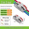 PCT Push-in Quick Wiring Terminal and Branch Connector for Stranded/Solid Wire, 2-in 2-out