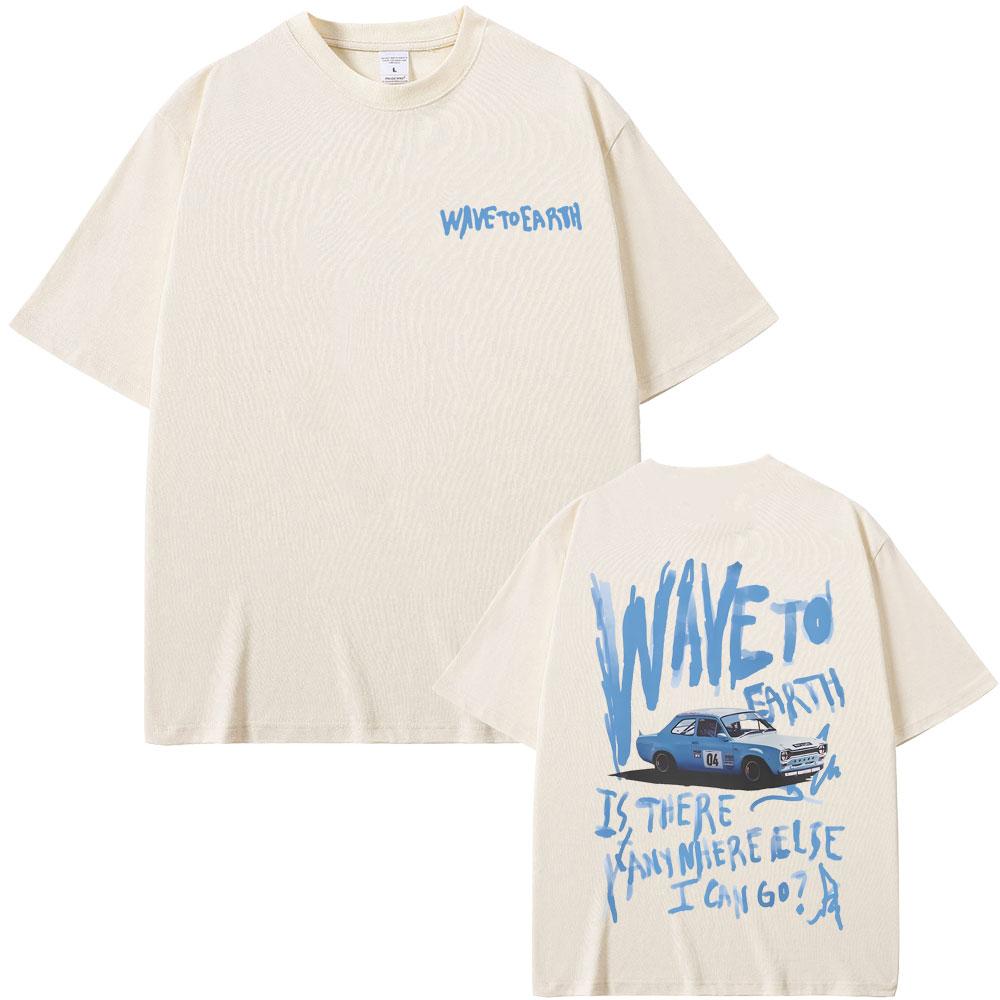 Korean Band Wave To Earth Graphic Print T-shirts Men Women Hip Hop Fashion Casual T Shirts Men's Oversized Short Sleeve Tshirt