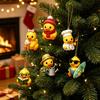 Cute Duck Toy Advent Calendar Calendar, 24-Day Christmas Countdown Box with Acrylic Ornaments for Tree Toy, Hanging Decor, Holiday Gift Lovers Festive
