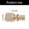 Brass Quick Connect Adapter High Pressure Washer Hose Connector Easy Assembly for Wash Machine Accessories