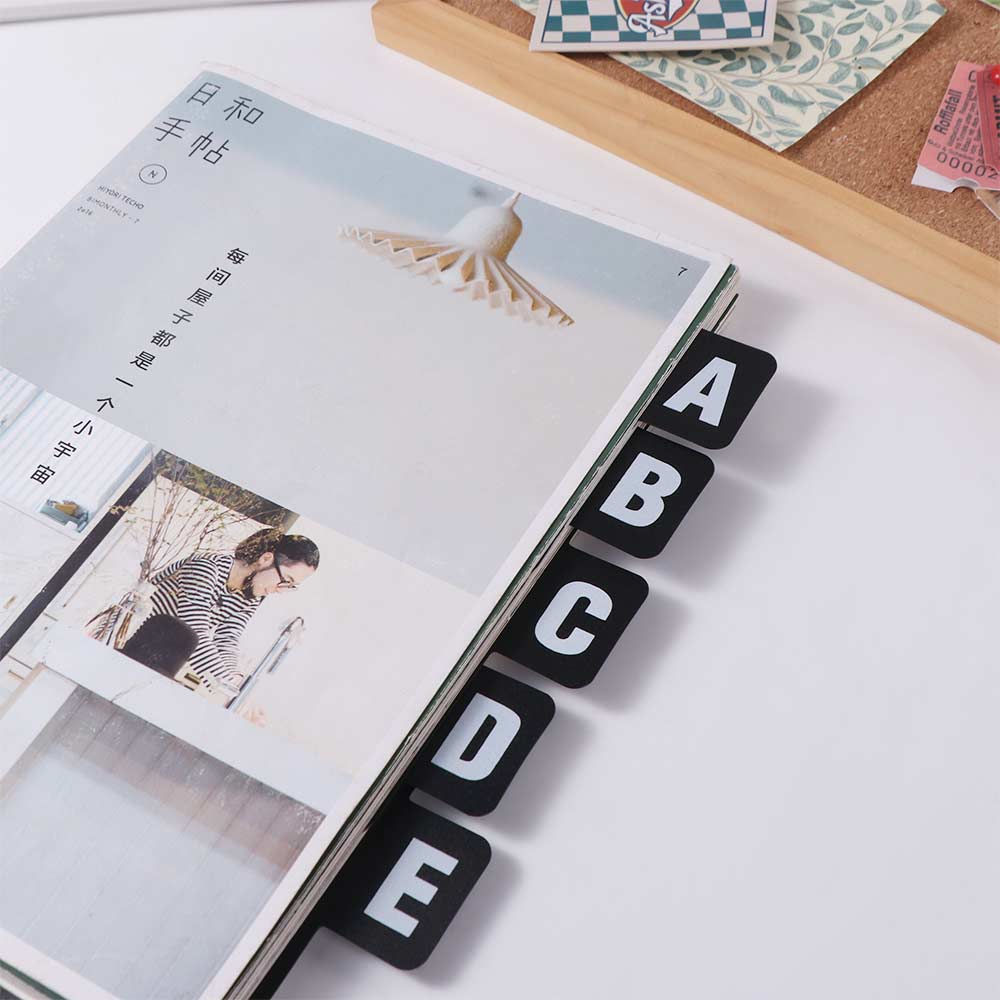 Record Dividers Notebook Marker Vinyl Record Organizer Classic Bookmark Pen Clip Stationery