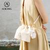 Aokang Crossbody Bag, Women's Handbag, Bucket Bag, Shoulder Bag, White